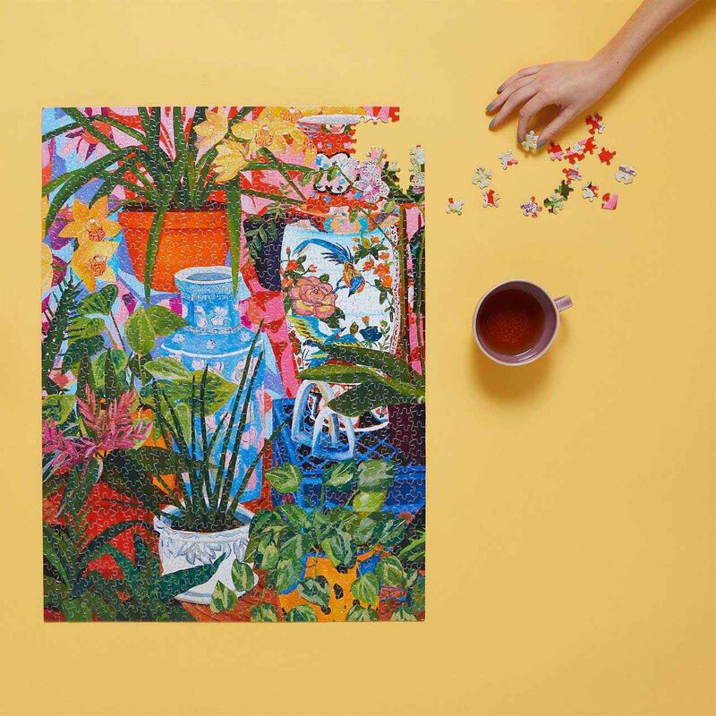 WerkShoppe Tropical Vases 1000 Piece Puzzle image number 3