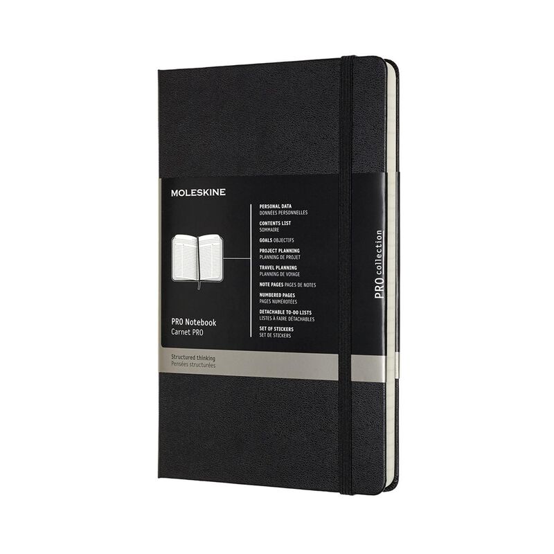 Moleskine Pro Notebook Large Hard Black image number 0