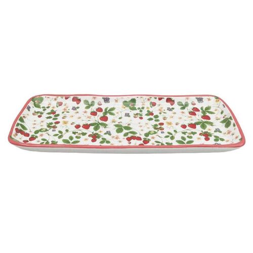 Urban Products Strawberry Fields Platter Red & Green 36x15cm