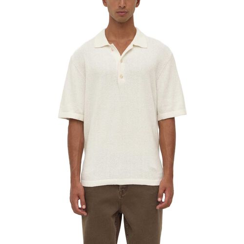Assembly Label Martin Knit Polo Cream