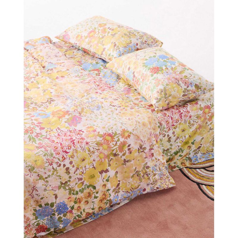 Kip&Co Forever Floral Butter Linen Quilt Cover image number 1