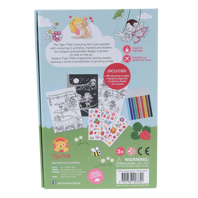Tiger Tribe Colouring Set Forest Fairies image number 1