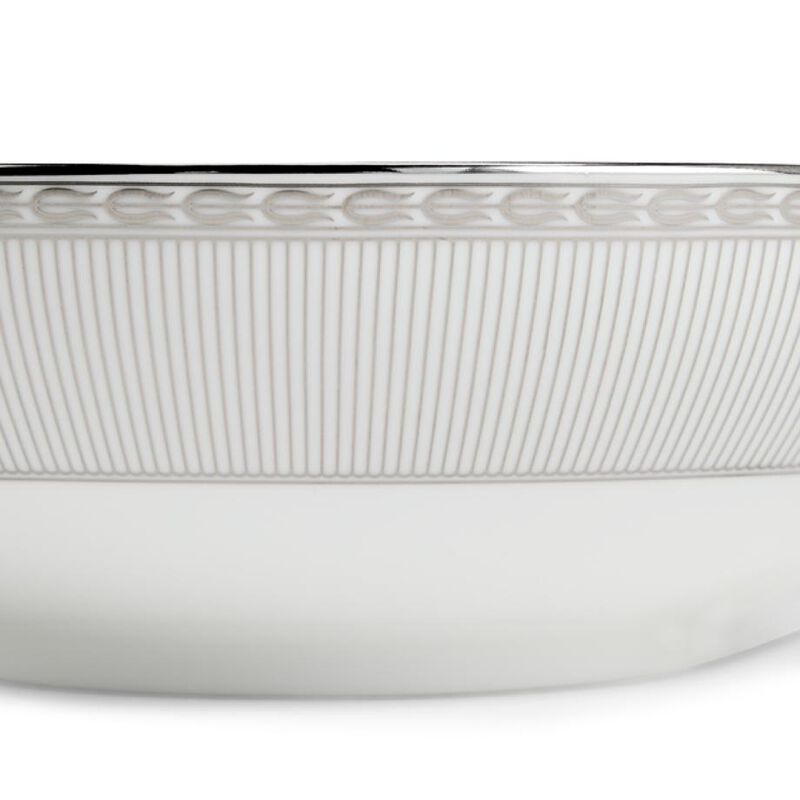 Wedgwood Silver Tonquin Cereal Bowl 18cm image number 2