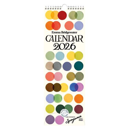 Emma Bridgewater Colour Palette Slim Calendar 2026