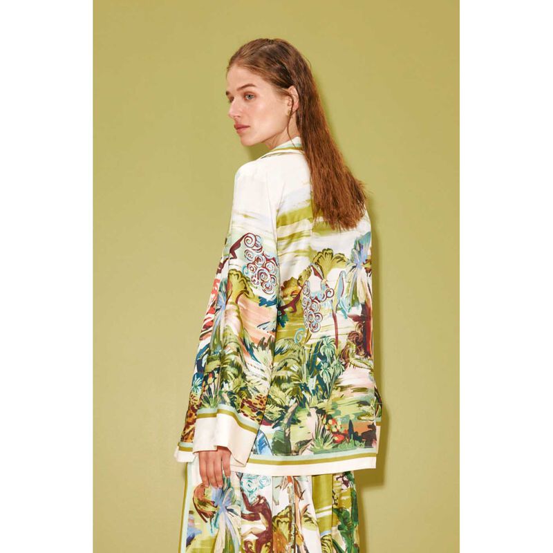 AL&Eacute;MAIS Jungle Boogie Silk Shirt image number 1