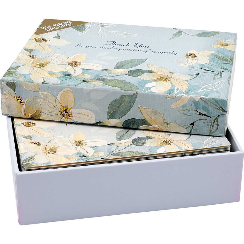 Image Gallery TY Notecards: Sympathy White Jasmine image number 3