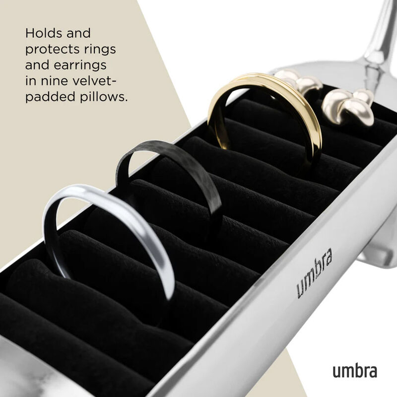 Umbra Dachsie Ring Holder Chrome image number 2