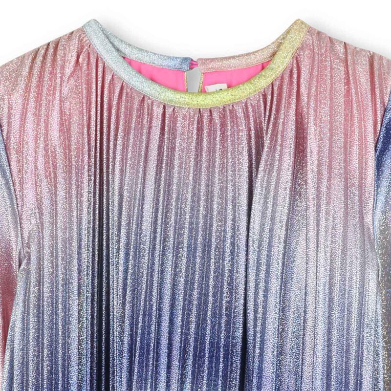 Billieblush LS Shiny Pleated Dress 3Y-6Y image number 2