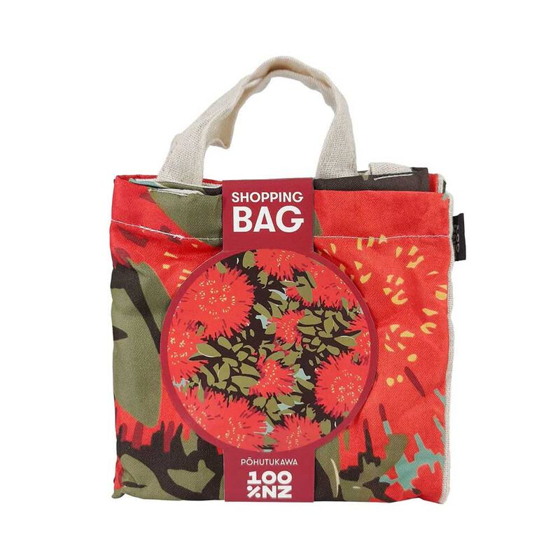 Vintage Pohutukawa Shopping Bag image number 0