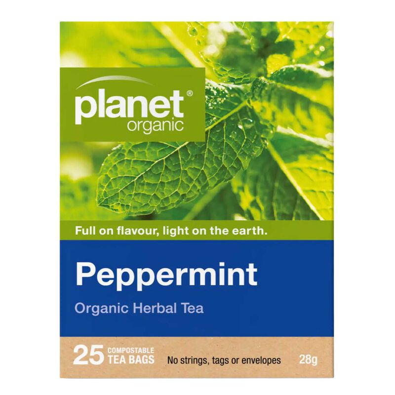 Planet Organic Peppermint 25 Teabags image number 0