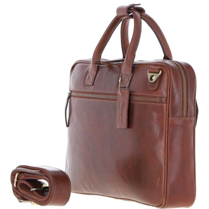 Ashwood Kensington Leather Laptop Bag image number 5