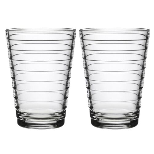 iittala Aino Aalto Tall Tumbler 330ml Clear Pair