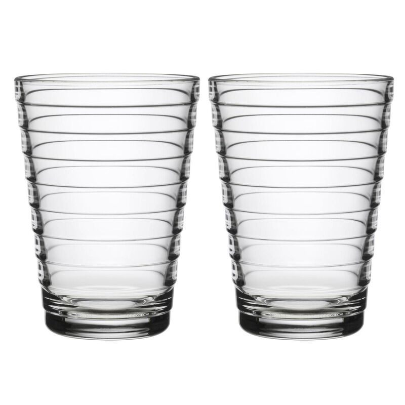 iittala Aino Aalto Tall Tumbler 330ml Clear Pair image number 0