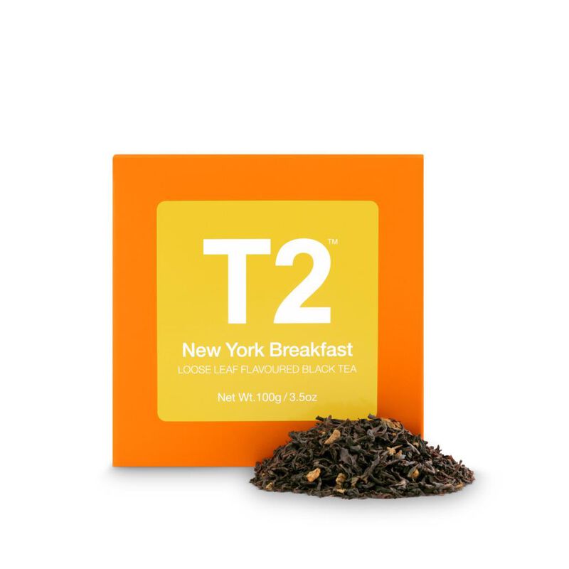 T2 New York Breakfast Loose Leaf Cube 100g image number 0
