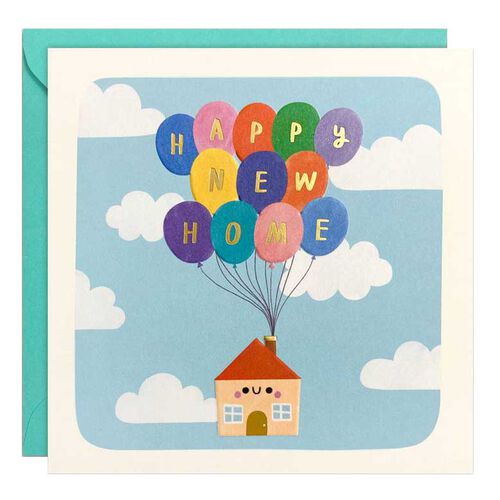 James Ellis Stevens Balloons New Home Card