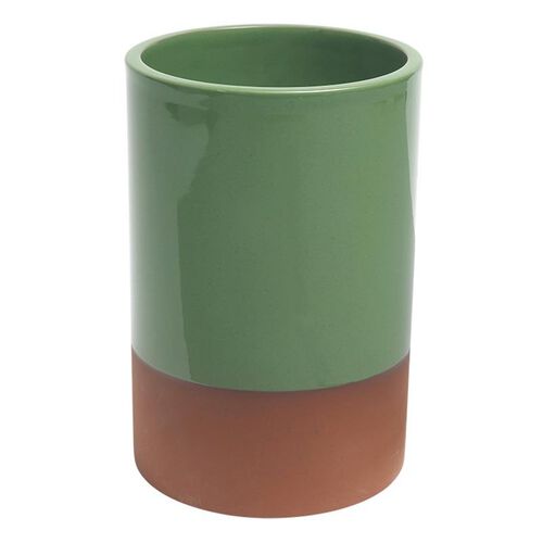 Dexam Sintra Glazed Terracotta Wine Cooler - Green