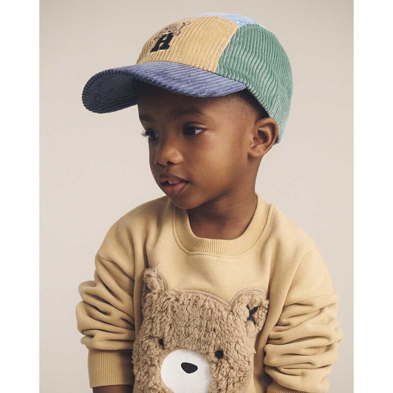 Huxbaby Midnight Colour Block Cord Cap image number 1