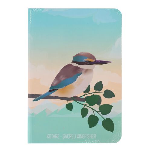 Kereru Design New Zealand Kotare / Sacred Kingfisher A6 Notebook