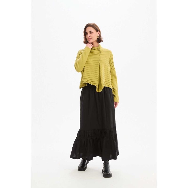 TIRELLI Cowl Neck Button Knit Jumper image number 11