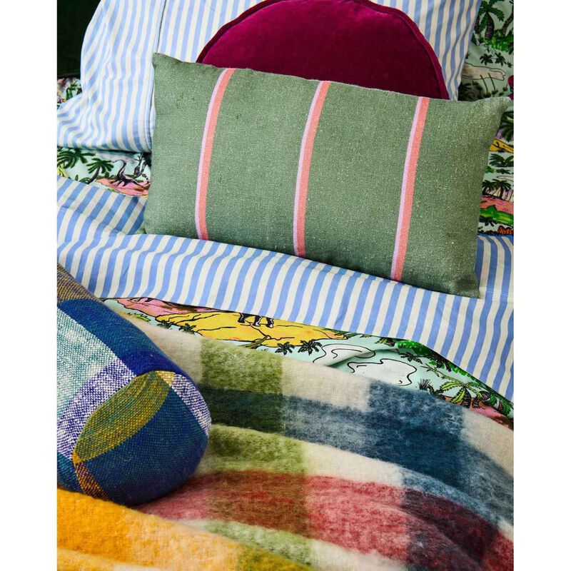 Kip&Co Wakame Crush Stripe Upholstery Rectangle Couch Cushion image number 3