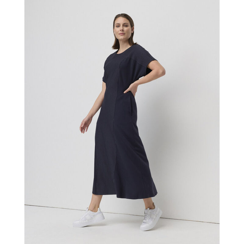 Marco Polo Pinstripe Ponte Midi Dress image number 2