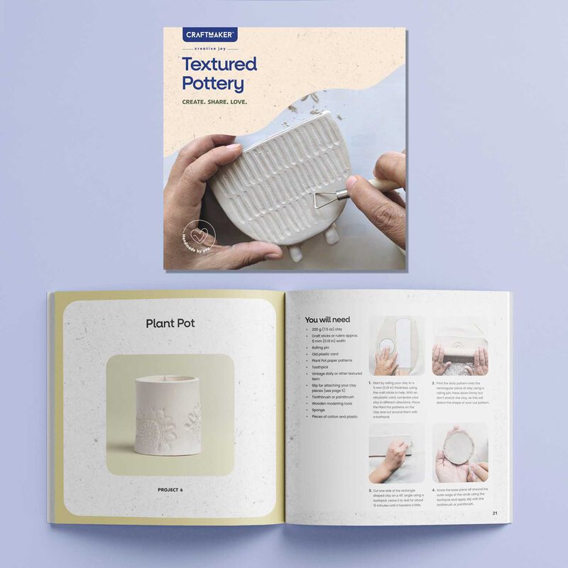 Craft Maker Classic Textured Pottery Kit image number 1