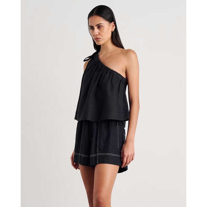 JAG Ariel One Shlder Linen Top image number 2