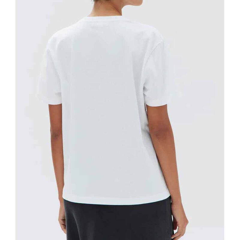 Assembly Label Womens Organic Base Tee White image number 1