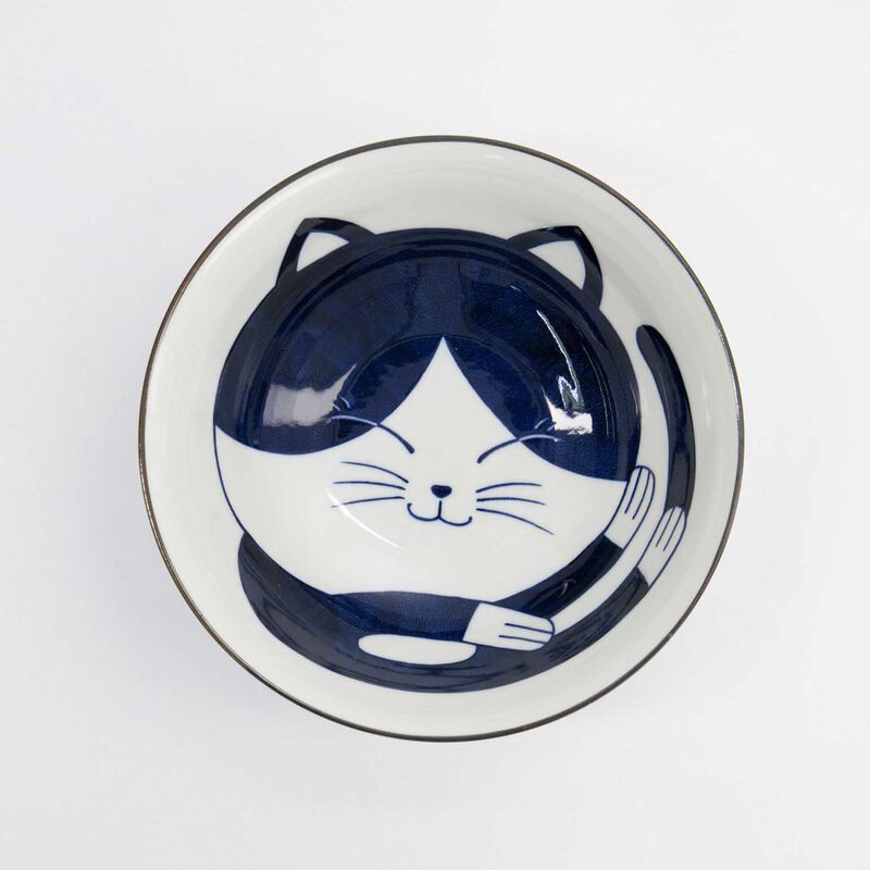 Tokyo Design Studio Kawaii Cat Neko Ramen Bowl 20x7.5cm image number 1