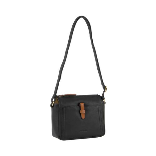 Pierre Cardin Leather Square Crossbody Bag