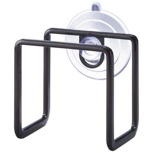 Yamazaki Tower Sponge Holder With Suction Cup Black