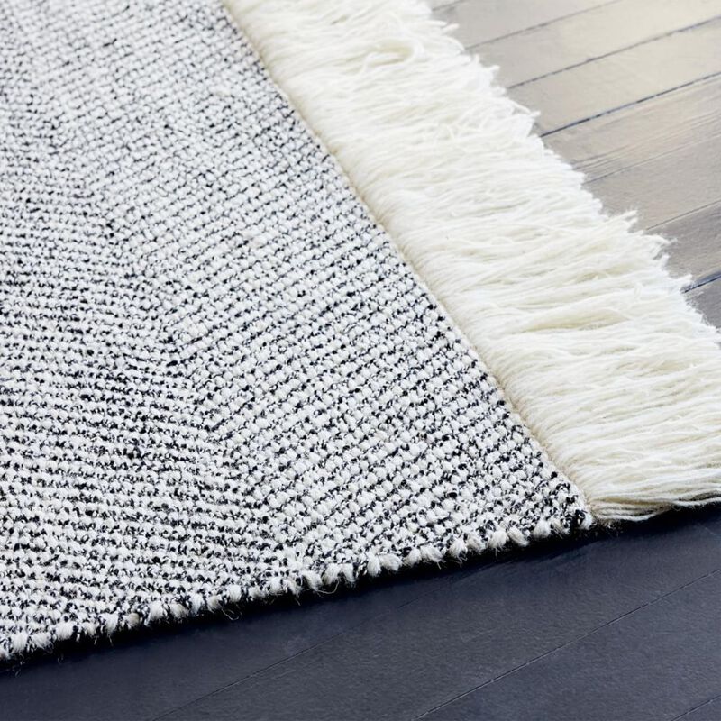 West Elm Tweed Flatweave Rug 152x244cm image number 1
