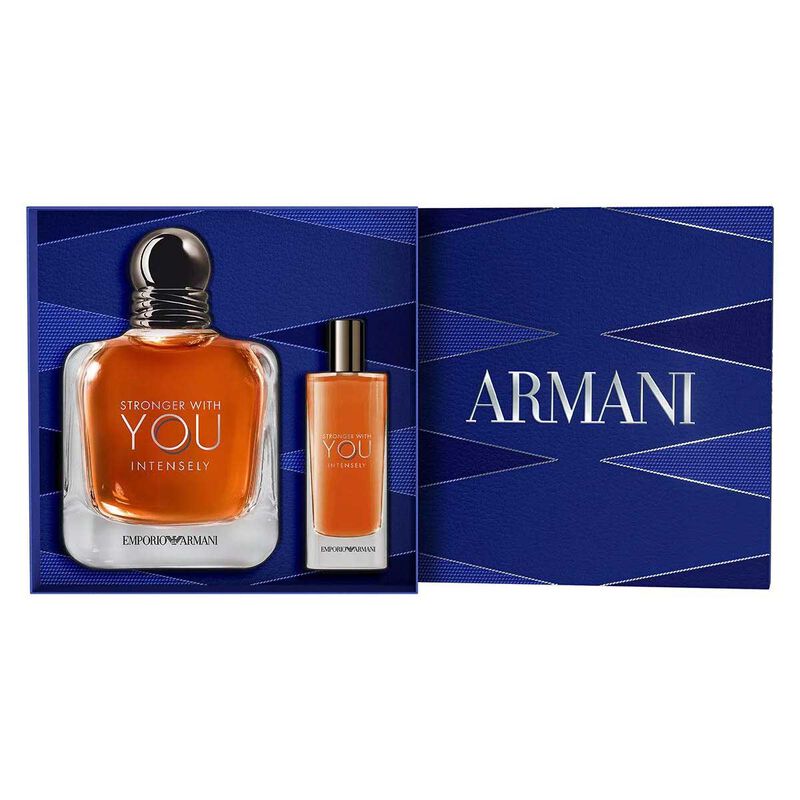 Giorgio Armani Stronger With You Intensely EDP 100ml Set image number 3