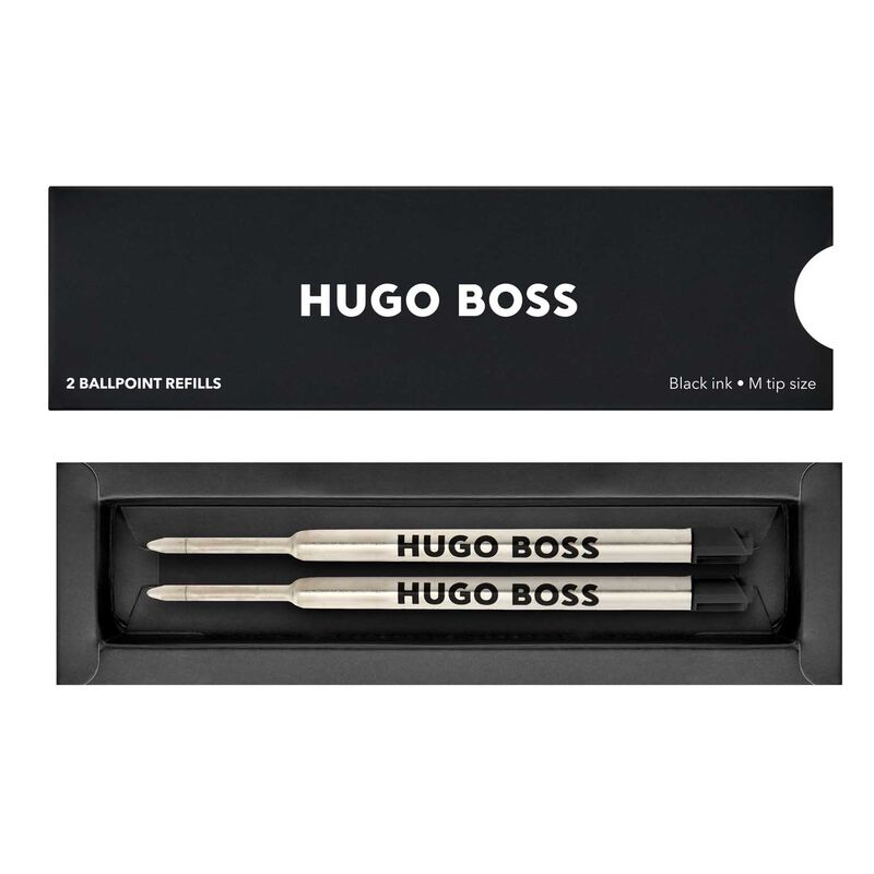 Hugo Boss Ballpoint Metal Refill Black 2Pk image number 1
