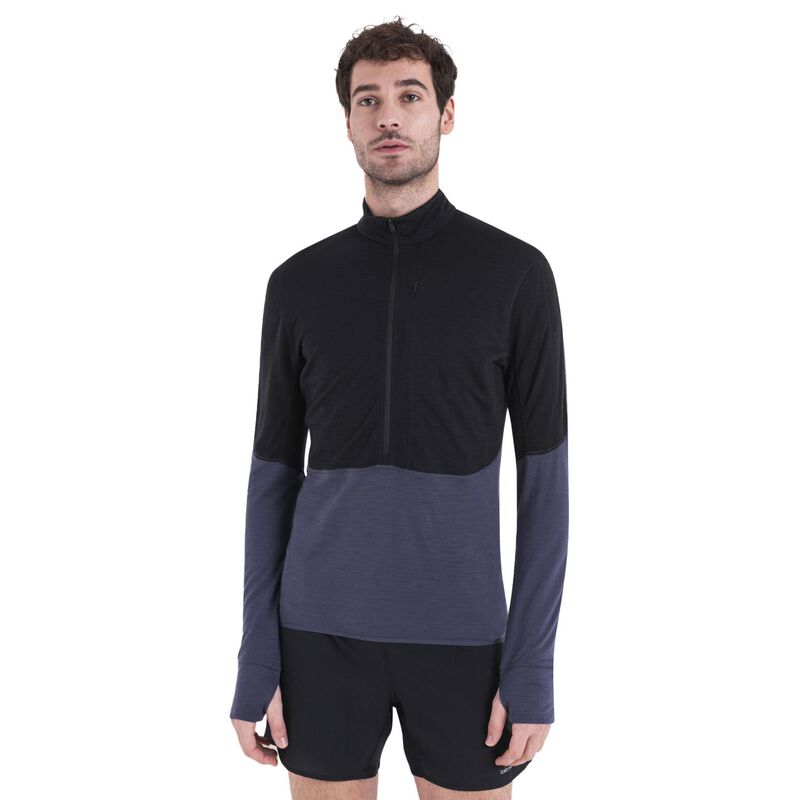 Icebreaker M Merino Blend 200 RealFleece Descender LS Half Zip image number 4
