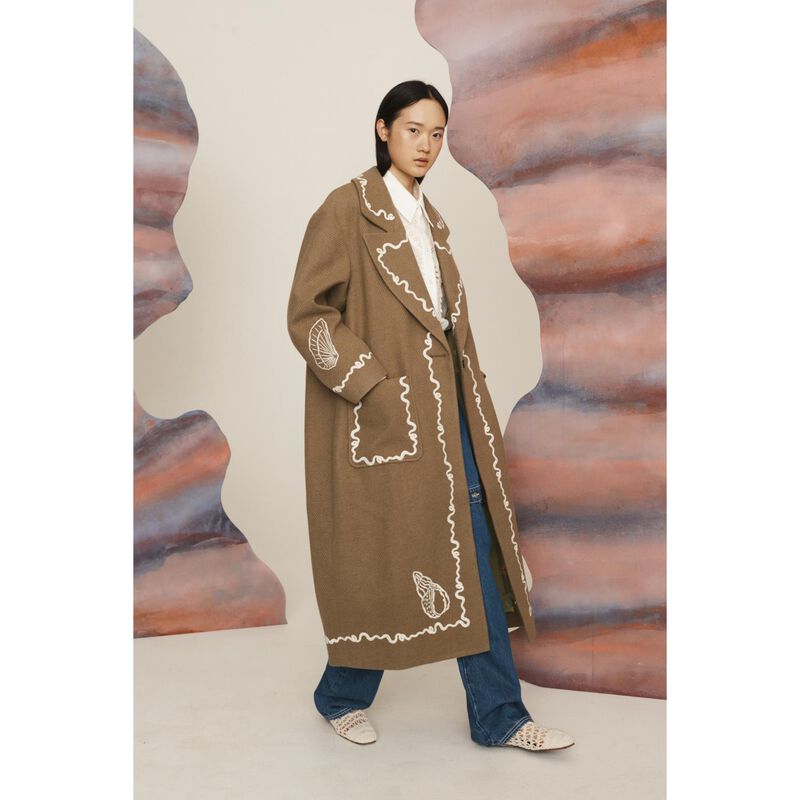 ALÉMAIS Sammy Embroidered Coat image number 3