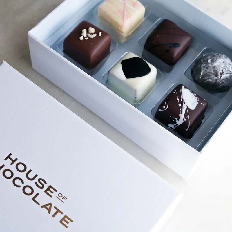 House of Chocolate 6 Piece Liqueur Truffle Selection 90g image number 1