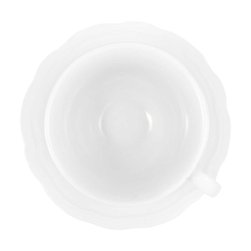 Casa Domani Florence Scallop Cup & Saucer 220ml White image number 1