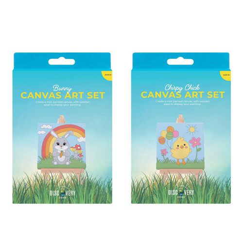 Discovery Zone Canvas Art Set - Chicks or Bunnies