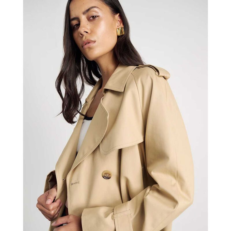 JAG Charlotte Crop Trench Coat image number 2