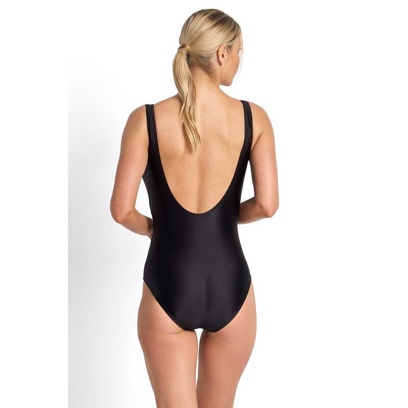 Jantzen Bella Buckle Surplice One Piece Black image number 1