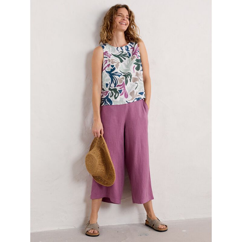 Seasalt Cornwall Merrivale Culottes Thistle image number 3