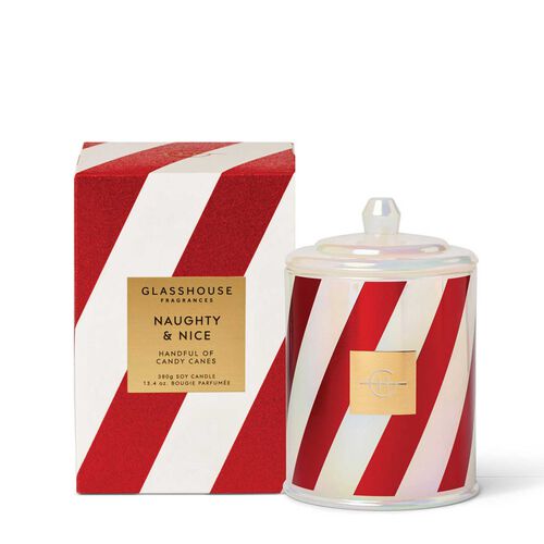 Glasshouse Fragrances Naughty & Nice Candle 380G - Christmas 2025