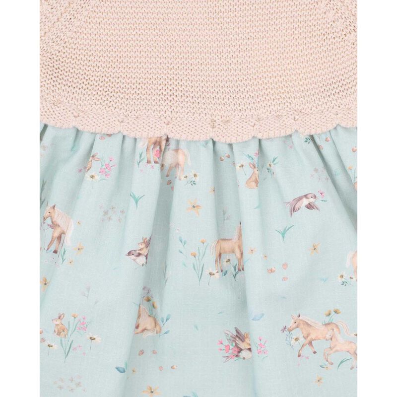 B&eacute;b&eacute; Winnie Knitted Bodice Dress image number 2