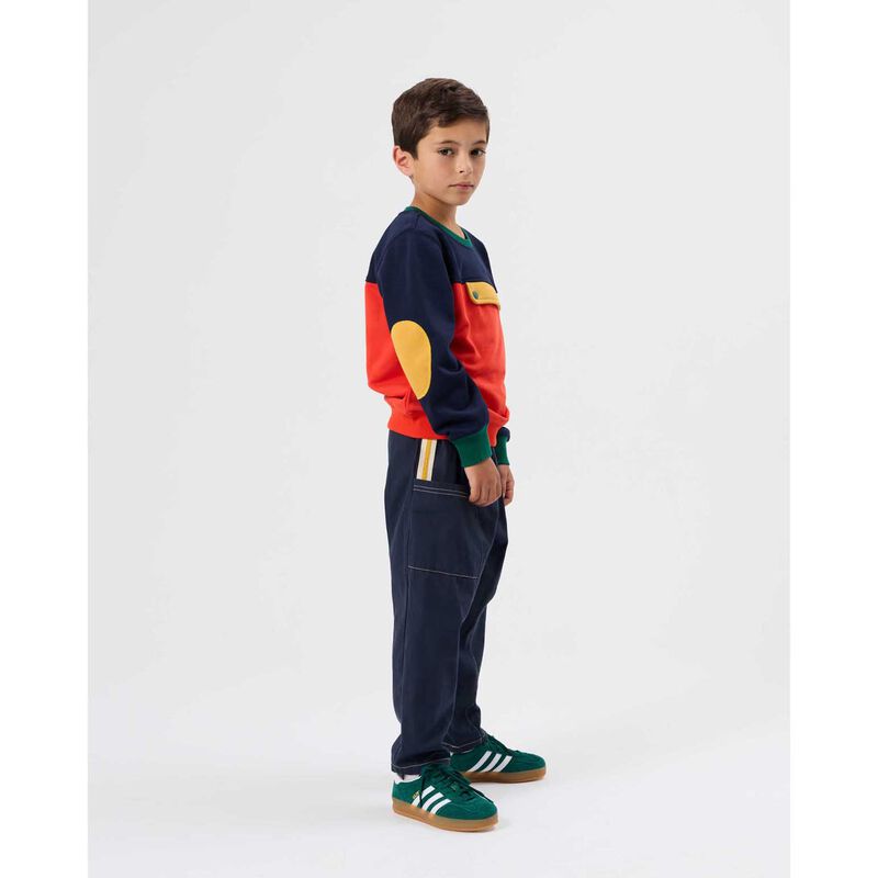 Goldie + Ace Colour Block Pocket Sweater 3-5Y image number 1