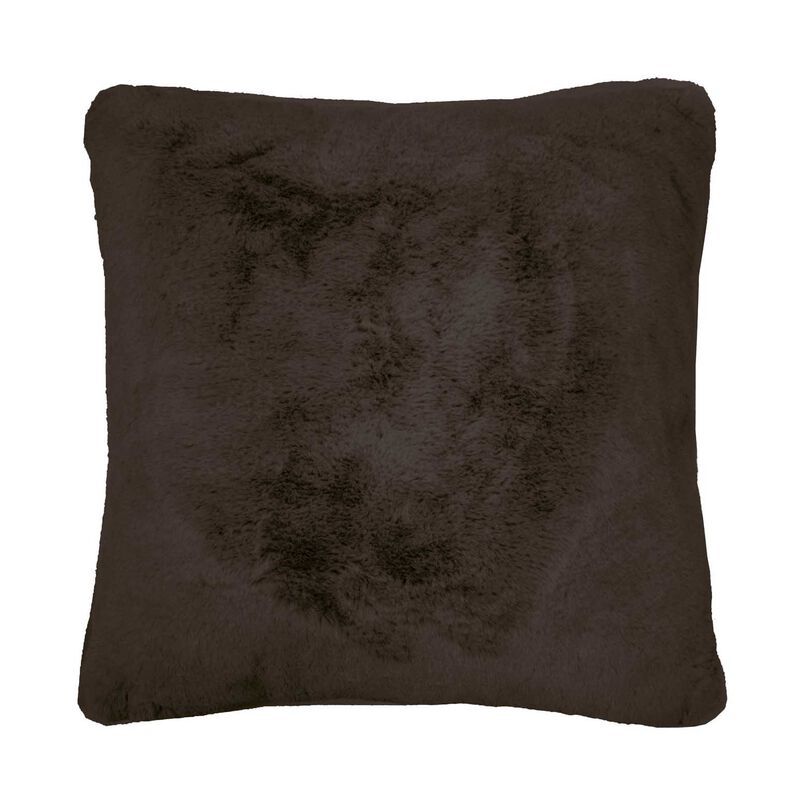Bambury Frida Square Cushion Chocolate image number 0