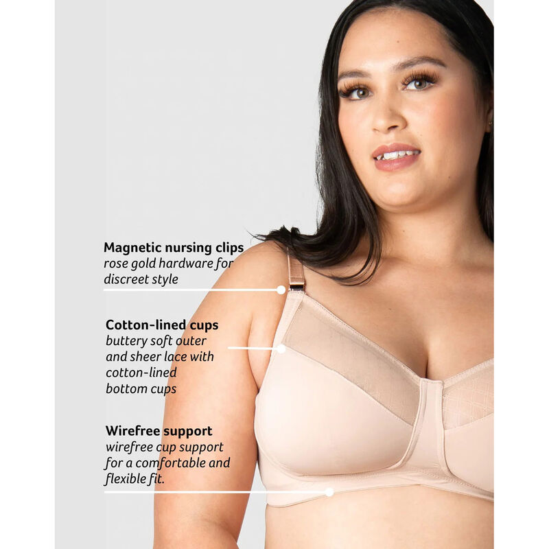 Hotmilk Lunar Eclipse Nursing Bra - Wirefree FF-H Cup image number 2