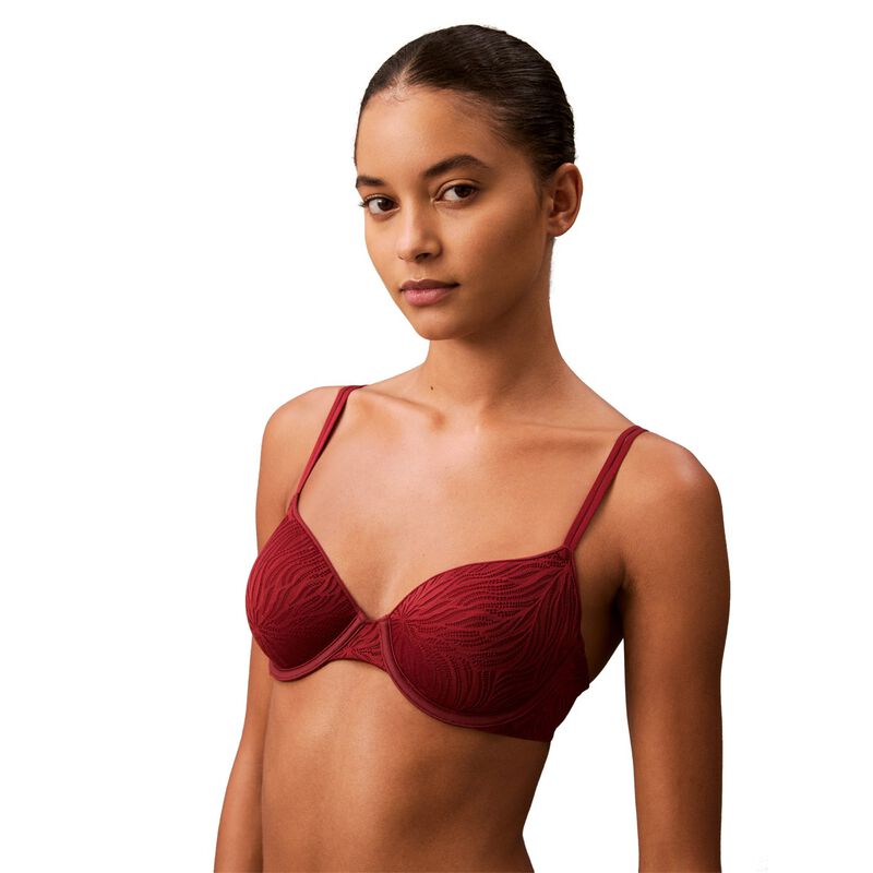Calvin Klein Sheer Marquisette Lace Lightly Lined Demi image number 0
