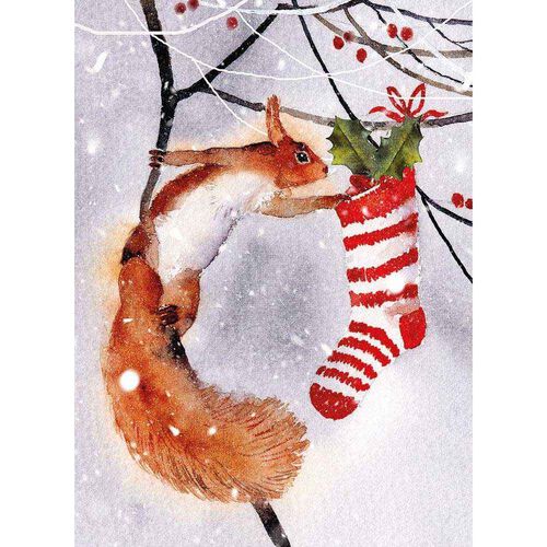 Museums & Galleries Checking The Stocking Christmas Card 8 Pack