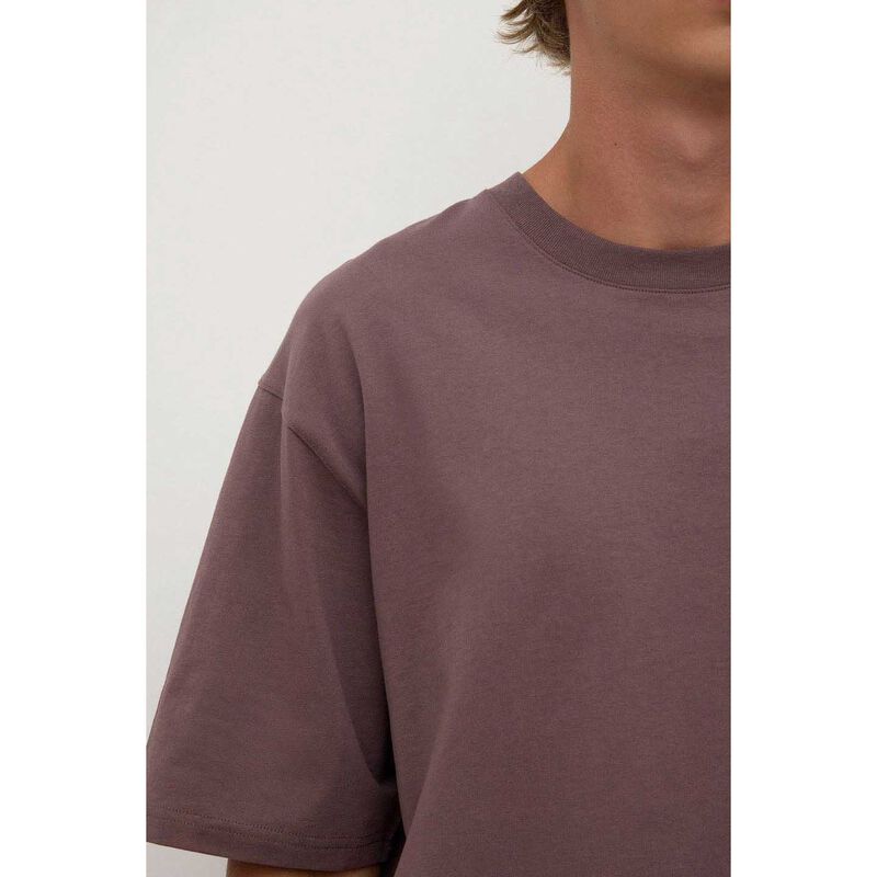 Assembly Label Knox Organic Oversized Tee Plum image number 2